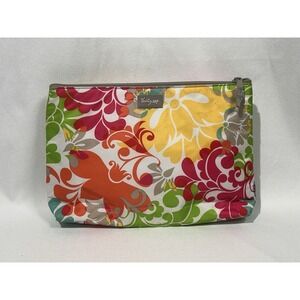 Thirty One 31 Insulated Zippered Lunch Snack Tote Bag With Floral Design